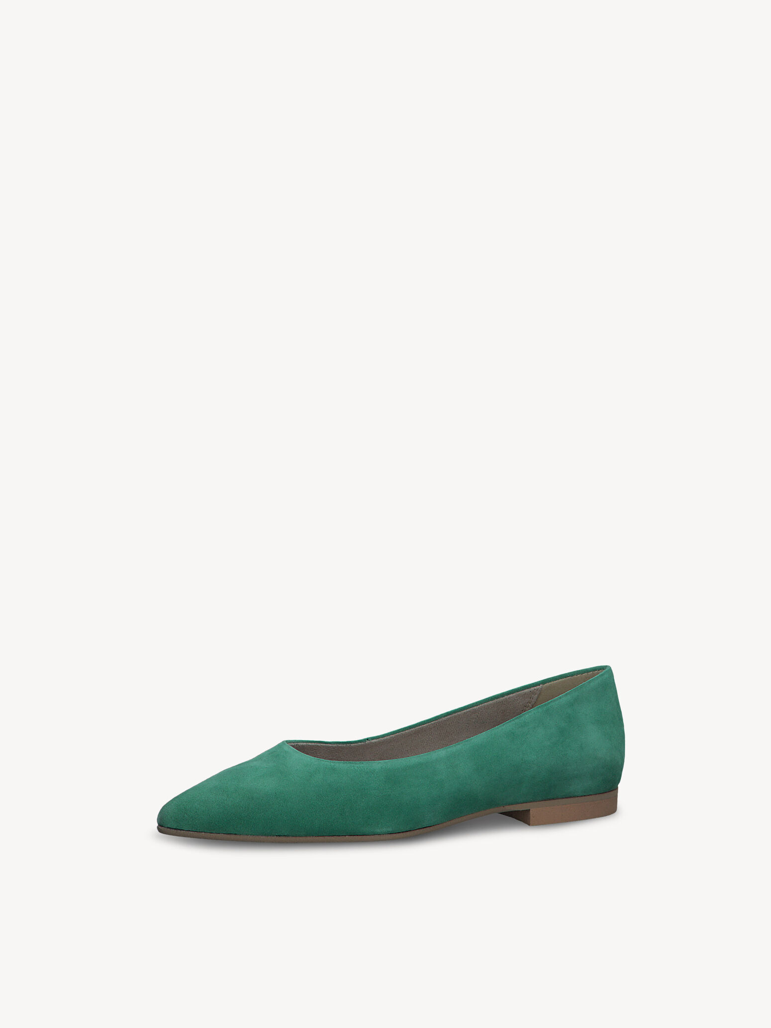 Ballerine en cuir - vert