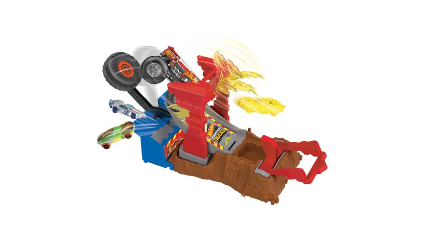 Hot Wheels Monster Trucks Arena Smashers 5-Alarm-Crash-Challenage Spielset