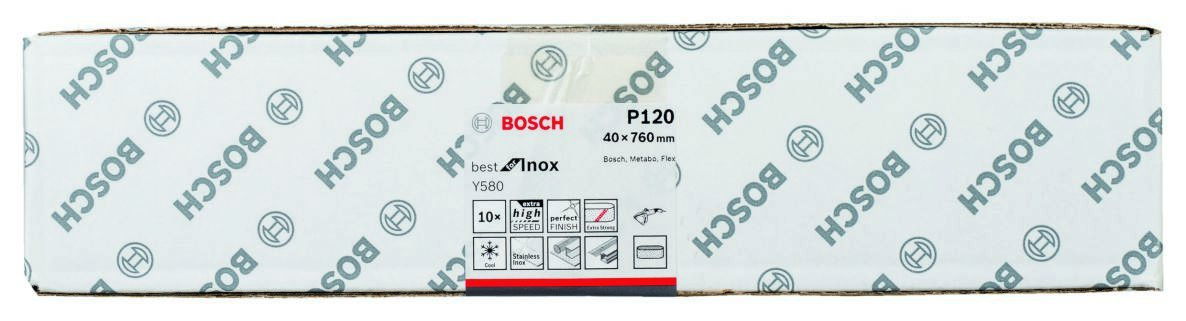 Príslušenstvo Bosch Blue 2608608Z44 Brúsny papier Y580 K120 10 pásov 40x760 mm Ino