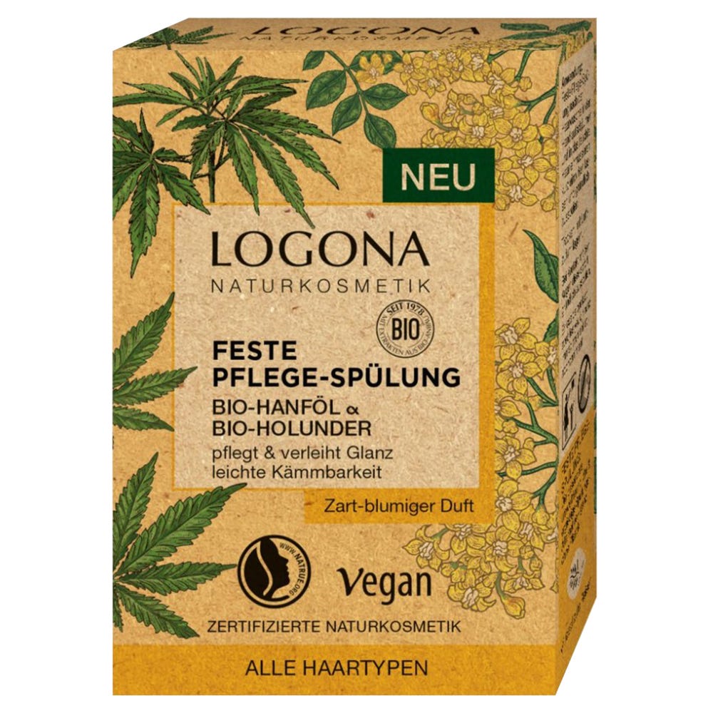 LOGONA Feste Spülung Bio-Hanf & Bio-Brennnessel 60 g