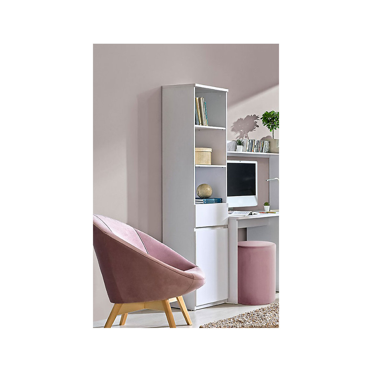 Regal Regalschrank Arcca 45cm 1-türig Farbe wählbar