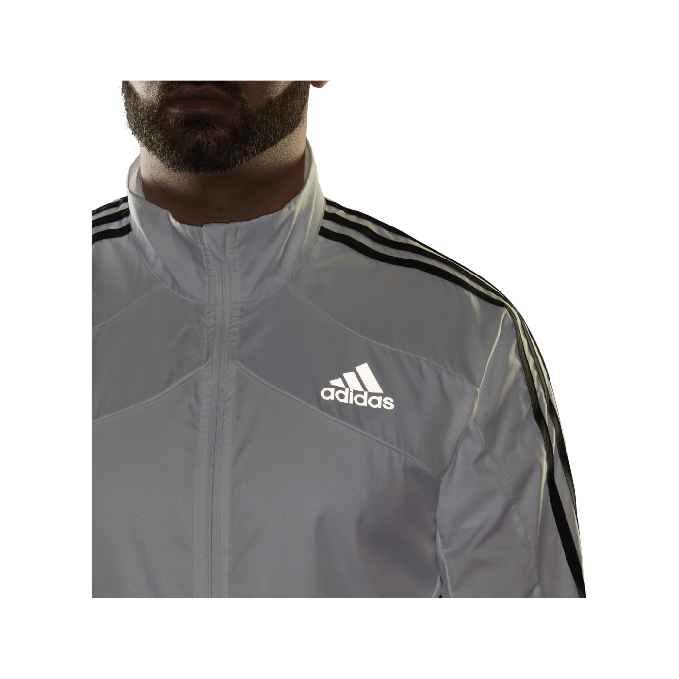 adidas Marathon Response Jacke Running Weiss