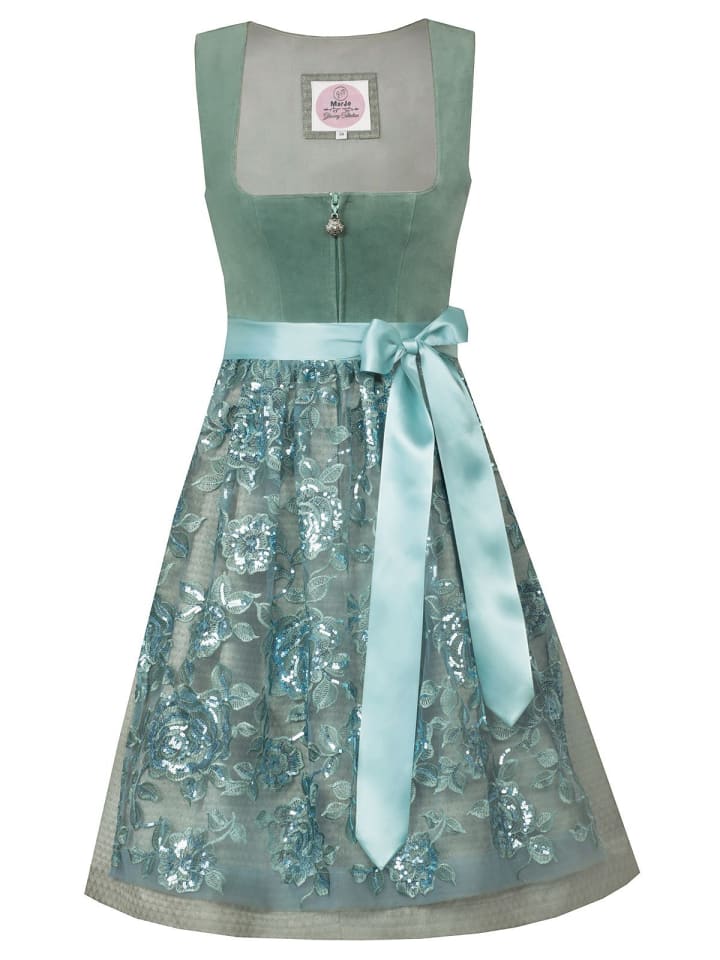 MarJo Mini Dirndl VEITSBRONN in grün günstig kaufen
