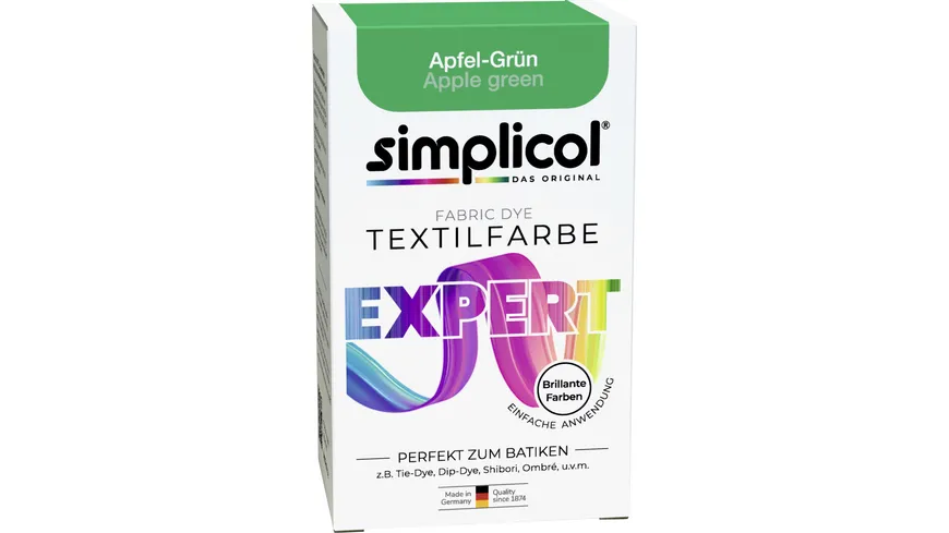 Simplicol Textilfarbe Expert Apfel-Grün 150 ml