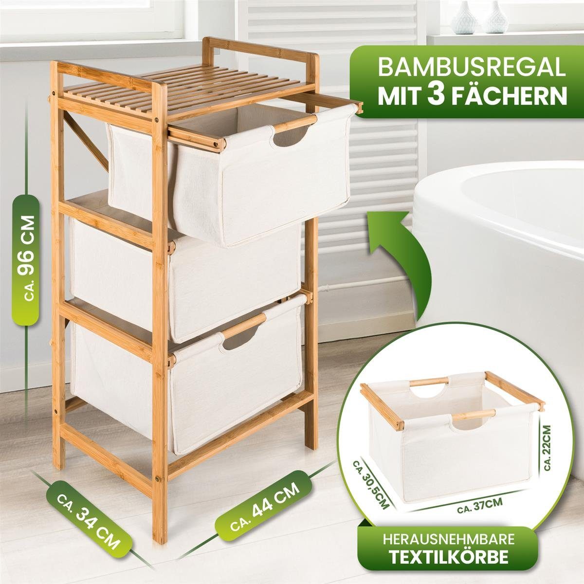 HEIMWERT Wäschekorb Wäschesammler Wäschekorb Wäschesortierer