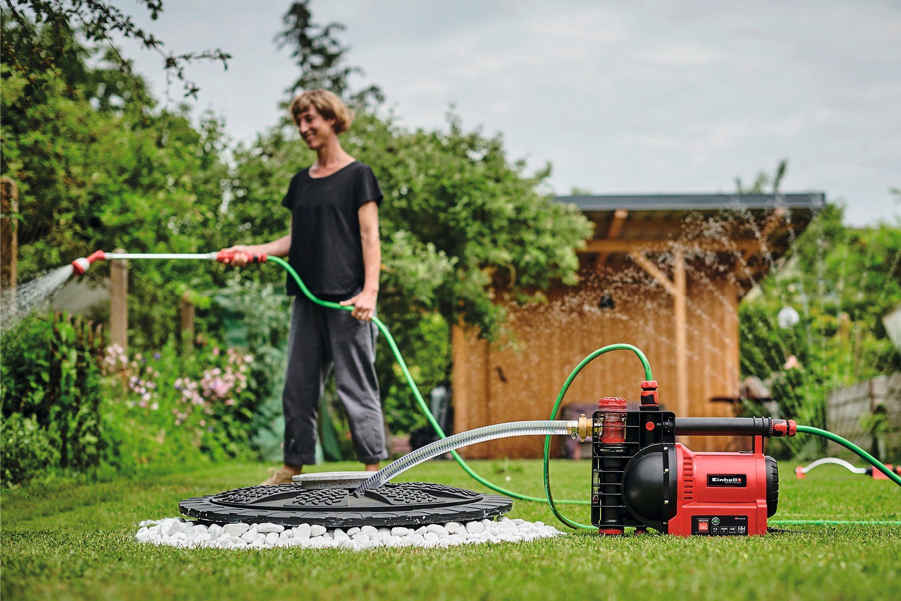 Einhell Gartenpumpe GE-GP 1145 ECO, 4500 l/h max. Fördermenge