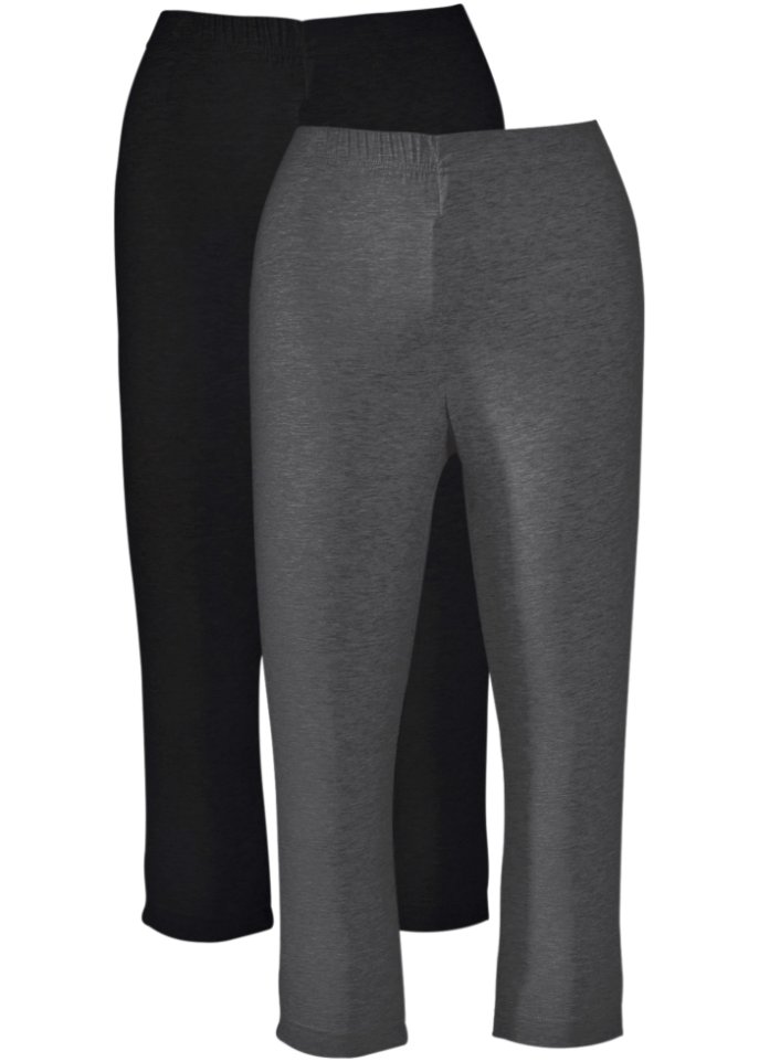 Stretch-Capri-Leggings (2er Pack)