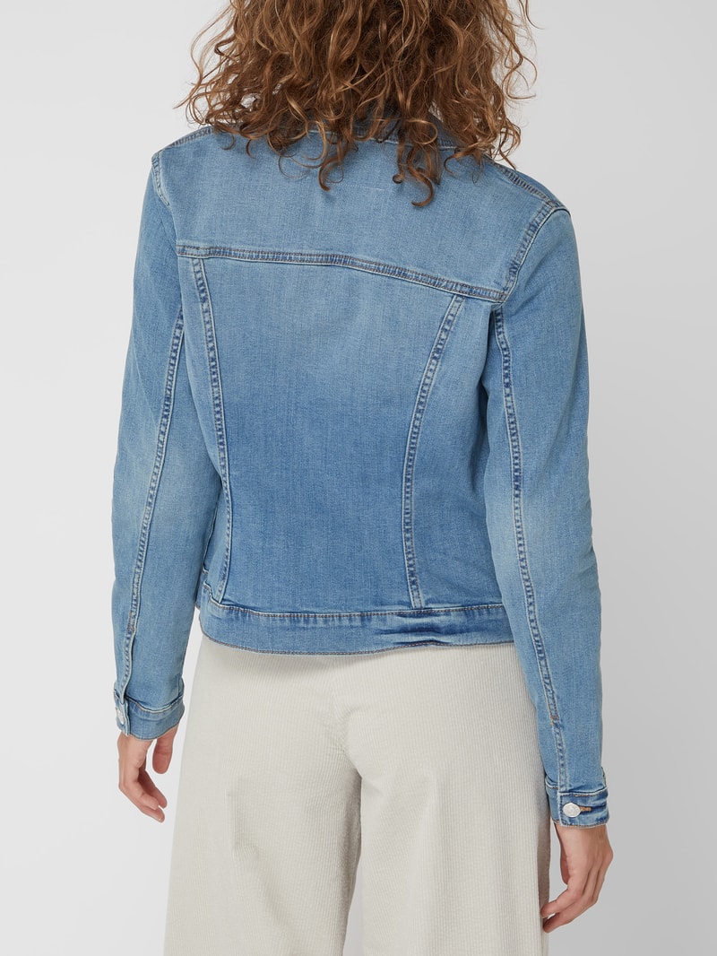 Jeansjacke im Used-Look in jeans