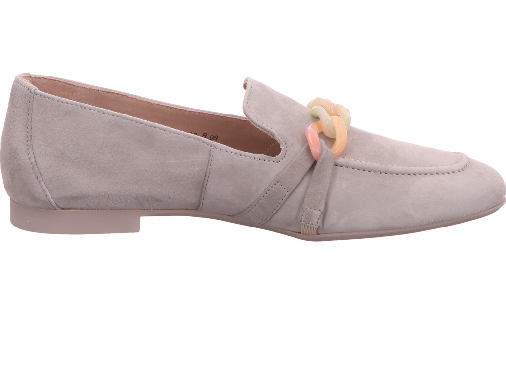 PAUL GREEN Klassische Slipper grau Slipper Loafer Leder Grau Hellgrau Damen