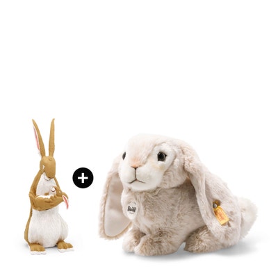 Set - Lauscher Hase und Hörspiel-Tonie Hase: Weißt du eigentlich wie lieb ich dich hab?, 24 cm, mehrfarbig