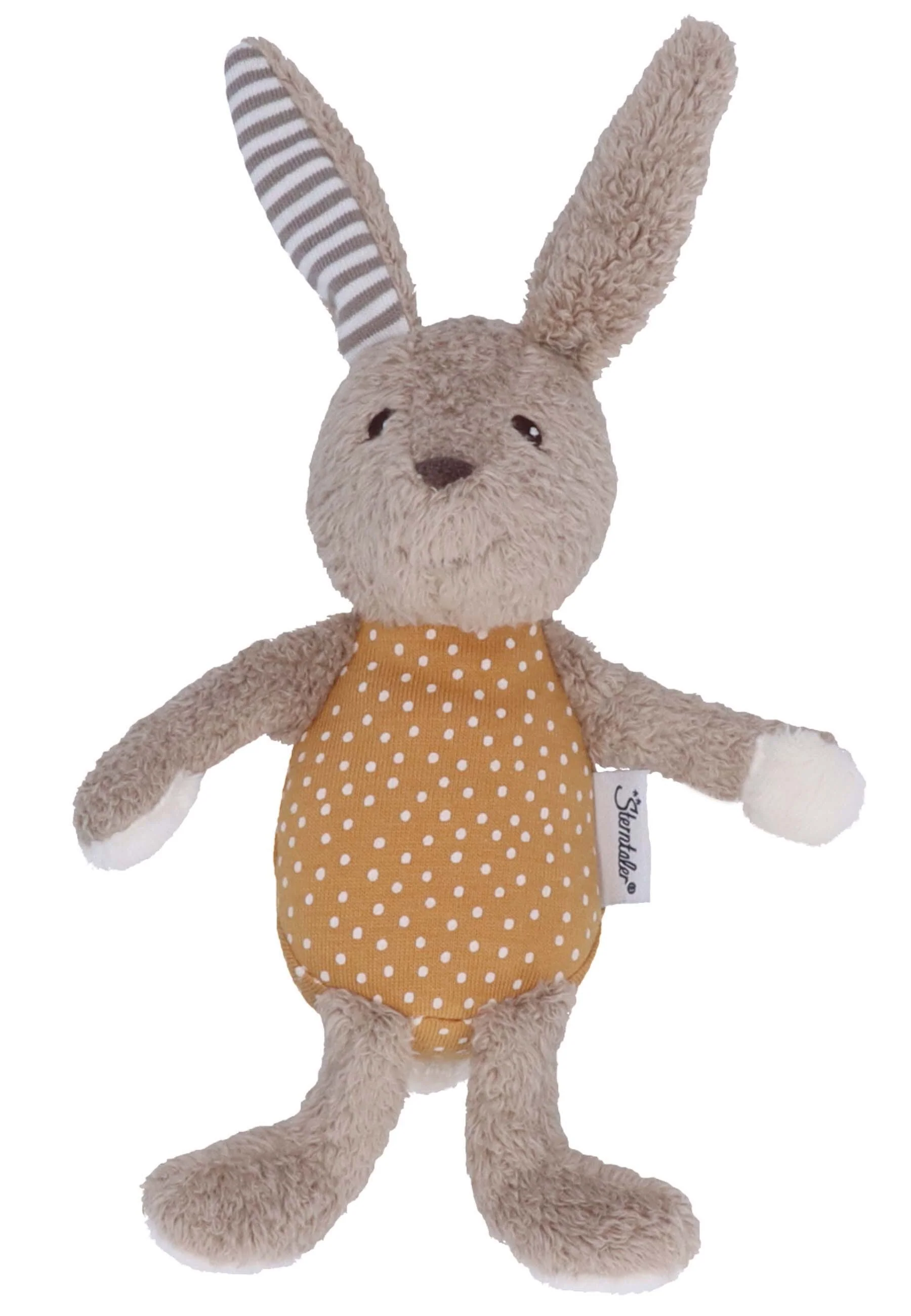 Mini-Spieltier Hase Happy mit Rassel, Rost