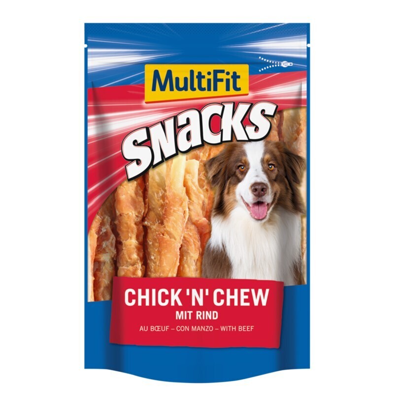 MultiFit Snacks MultiFit Snacks Chick 'n' Chew Nr. 4 mit Rind 2x100 g