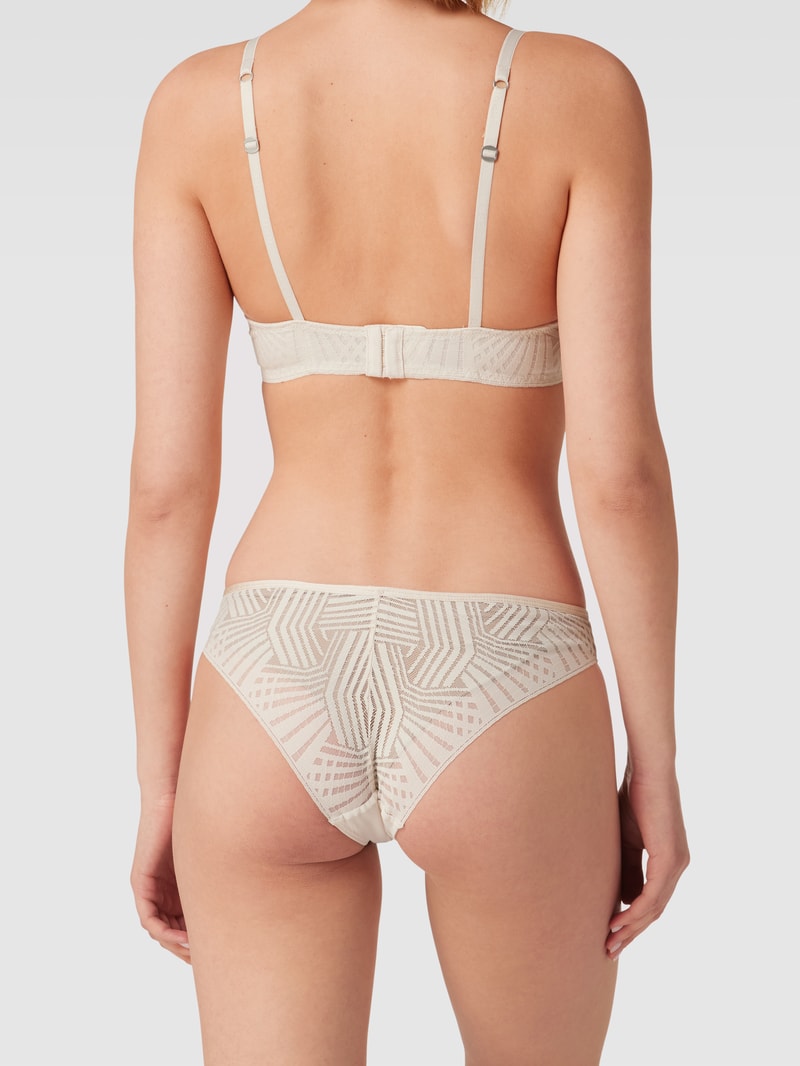 Slip mit Strukturmuster in offwhite