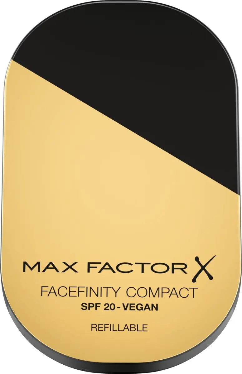 „Max Factor Facefinity Compact“ makiažo pagrindas, 040 kreminė dramblio kaulo spalvos, 10 g.