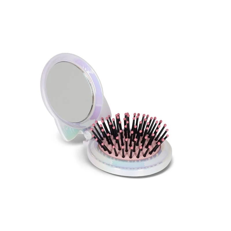 Escova de cabelo com espelho - Cabelo bonito