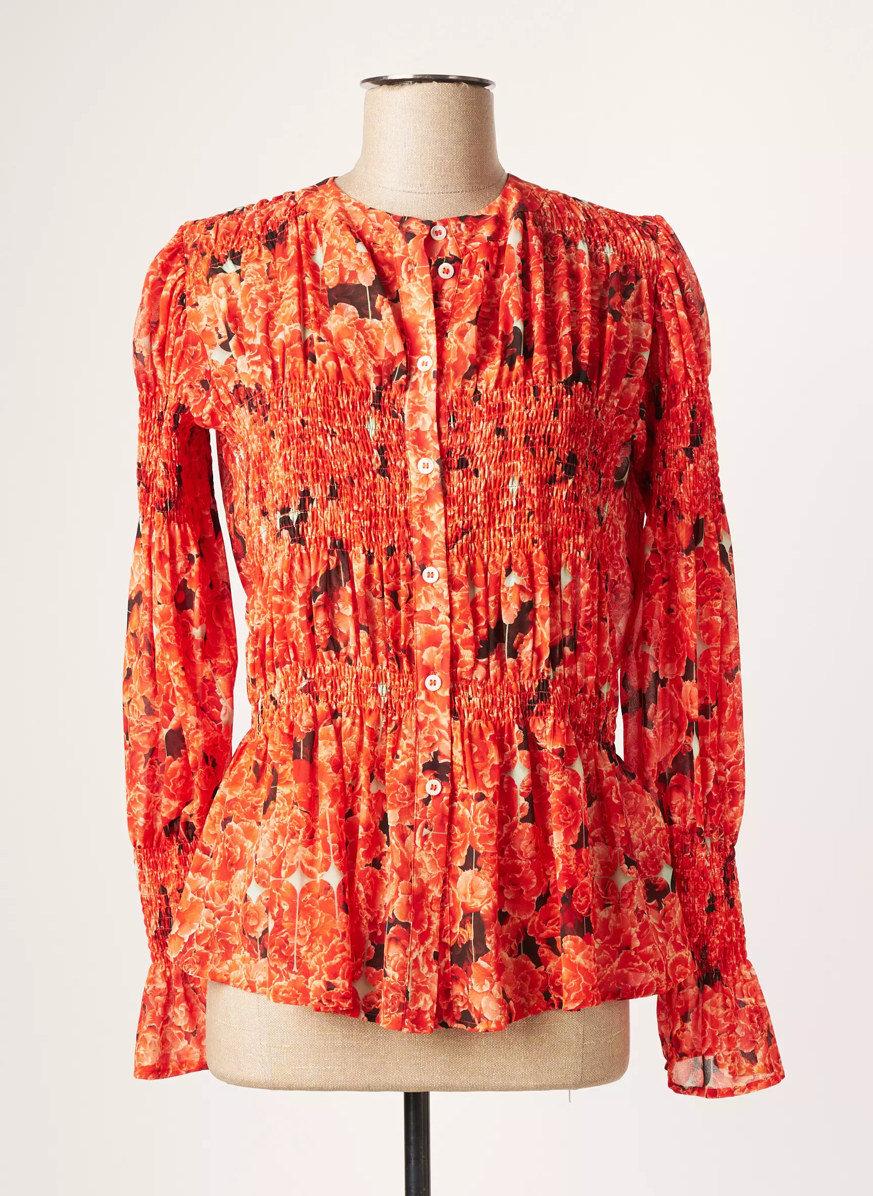 High Chemisiers Femme couleur rouge