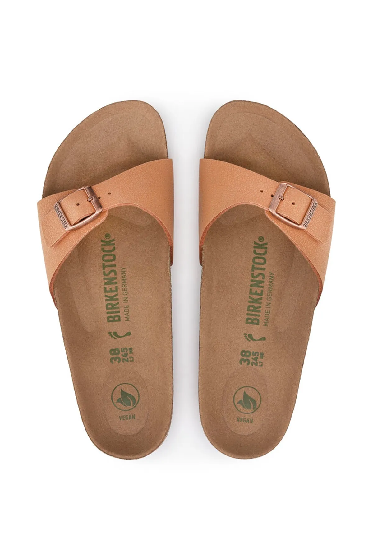 Birkenstock  Pantolette - Orange - Flacher Absatz