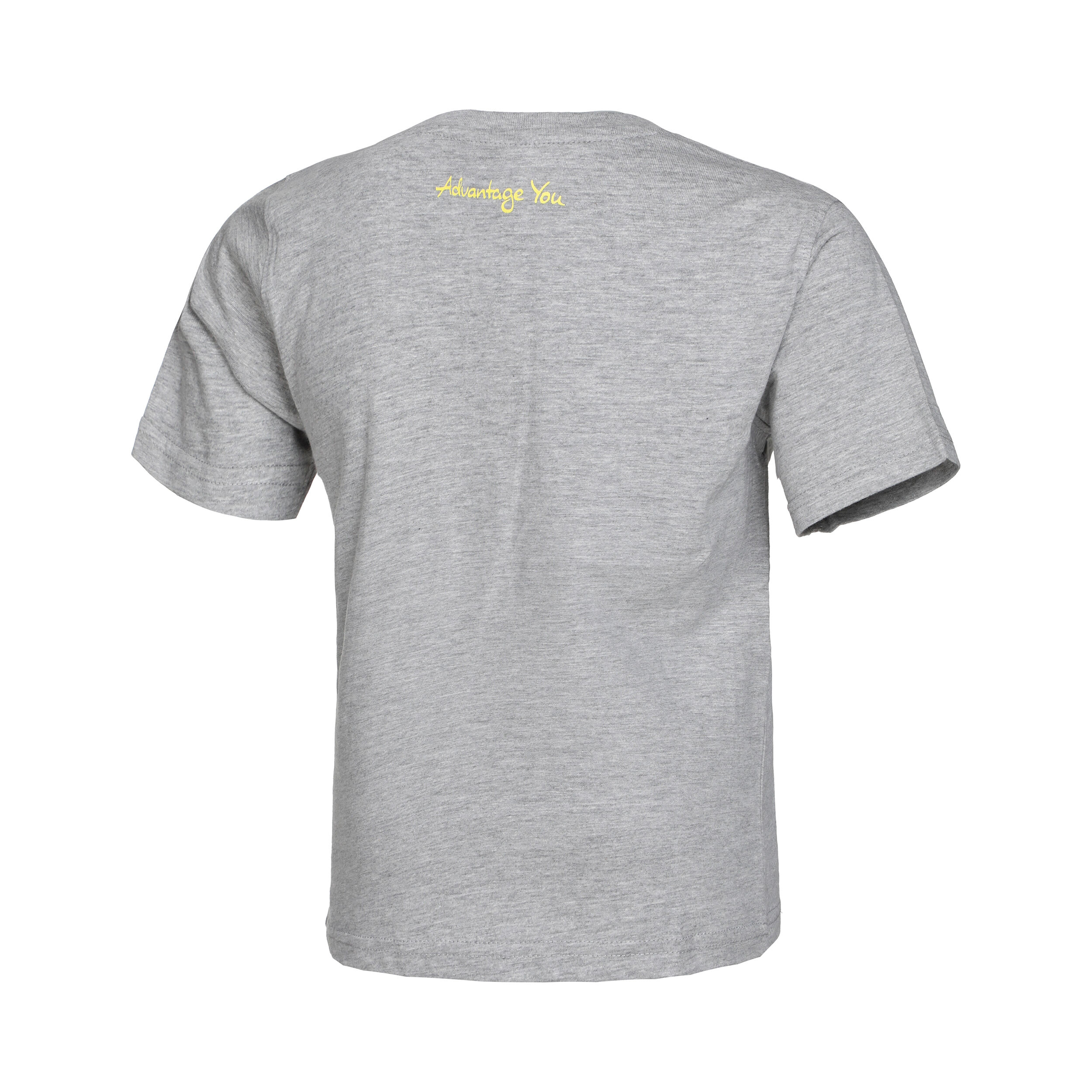 Basic Cotton T-Shirt Kinder - Hellgrau, Gelb