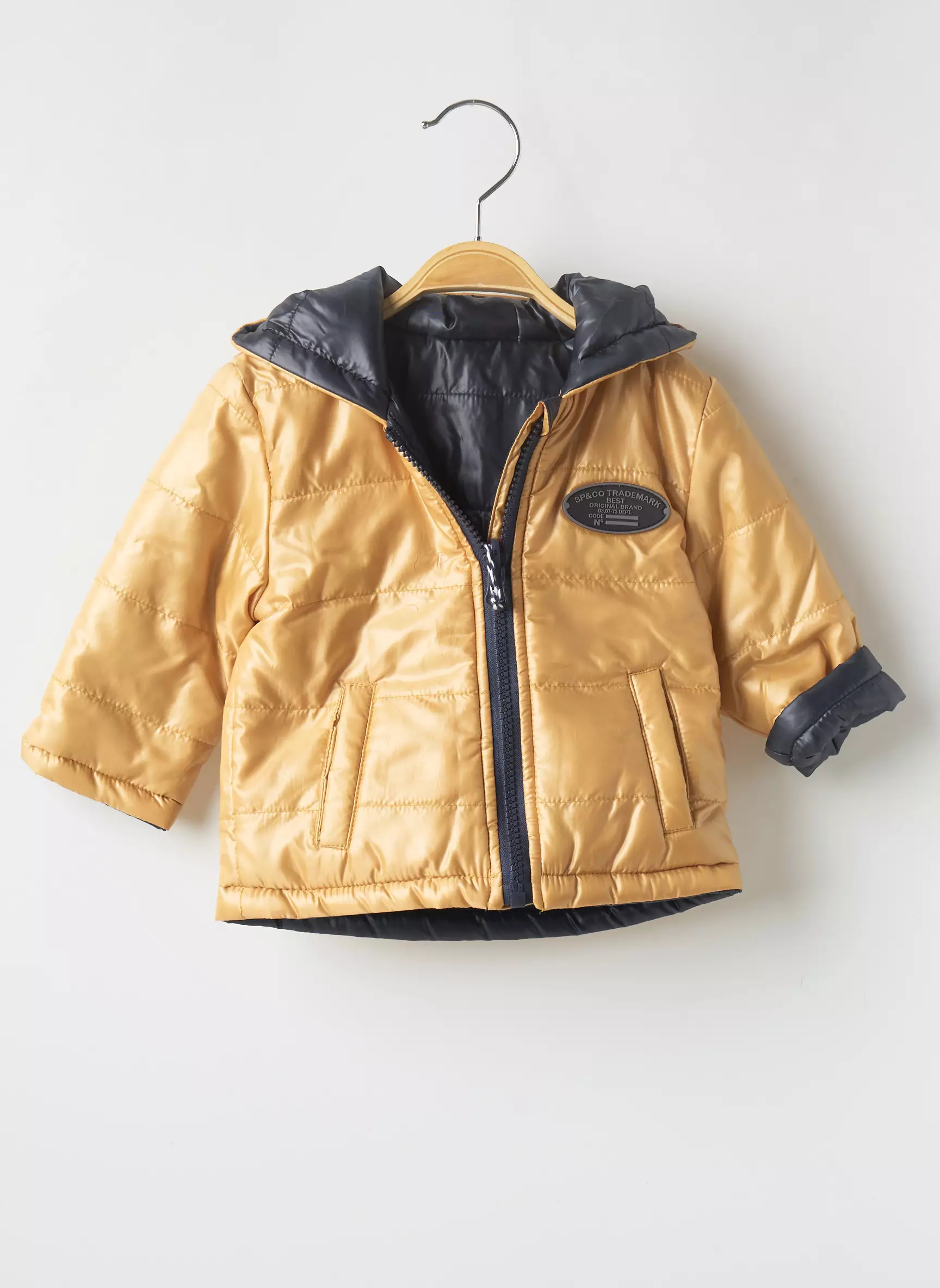 3 Pommes Parkas Garcon couleur jaune