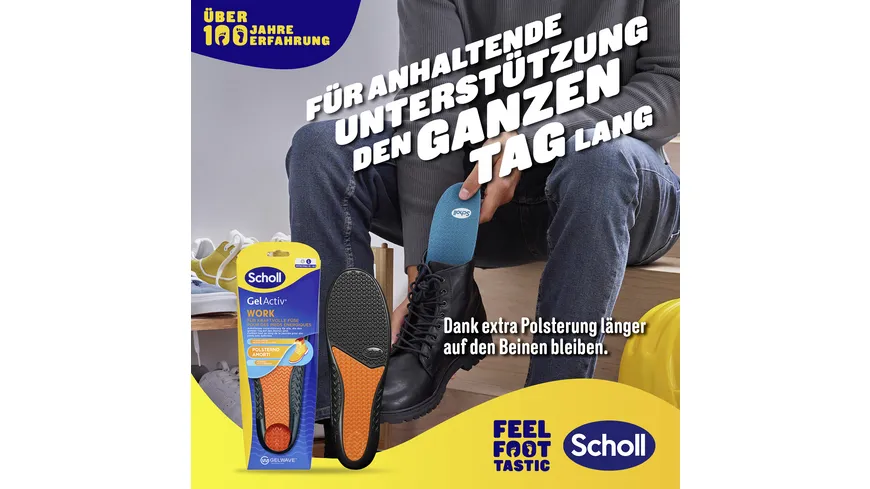 Scholl GelActiv Einlegesohlen WORK Größe L 40-46