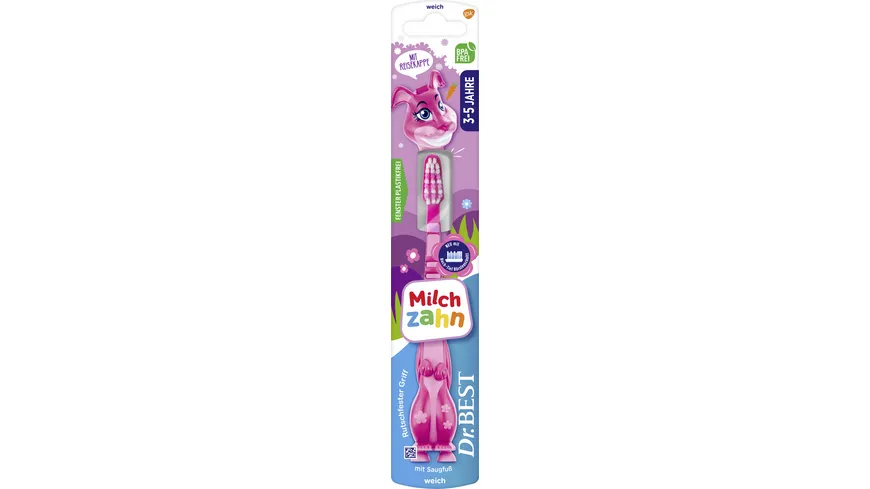 Dr.BEST KIDS Milchzahn Zahnbürste weich