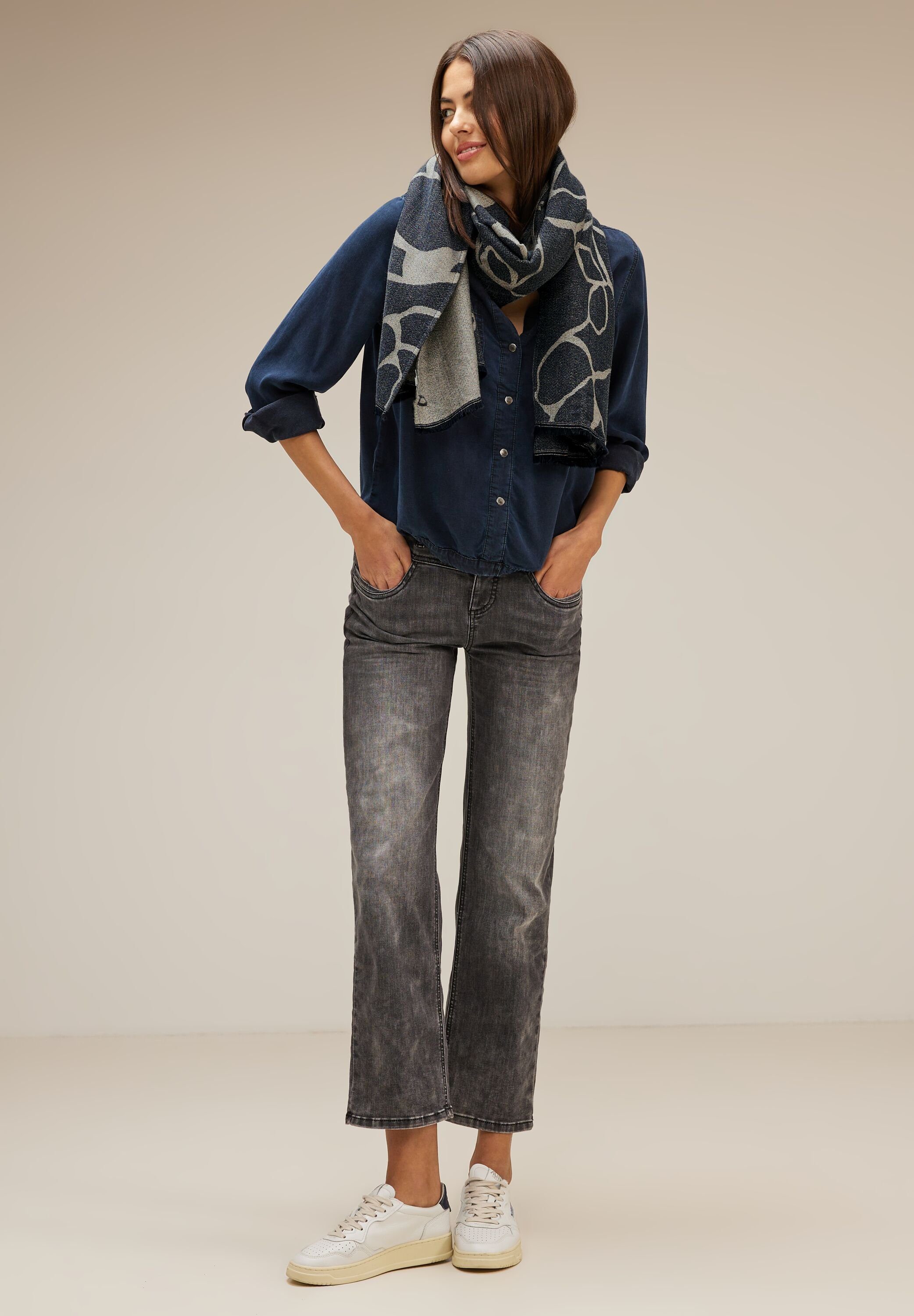 STREET ONE Schal, aus softem Materialmix