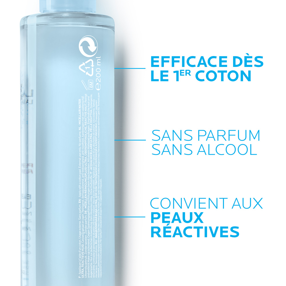 La Roche-Posay EAU MICELLAIRE ULTRA Eau Micellaire Pour Peaux Réactives