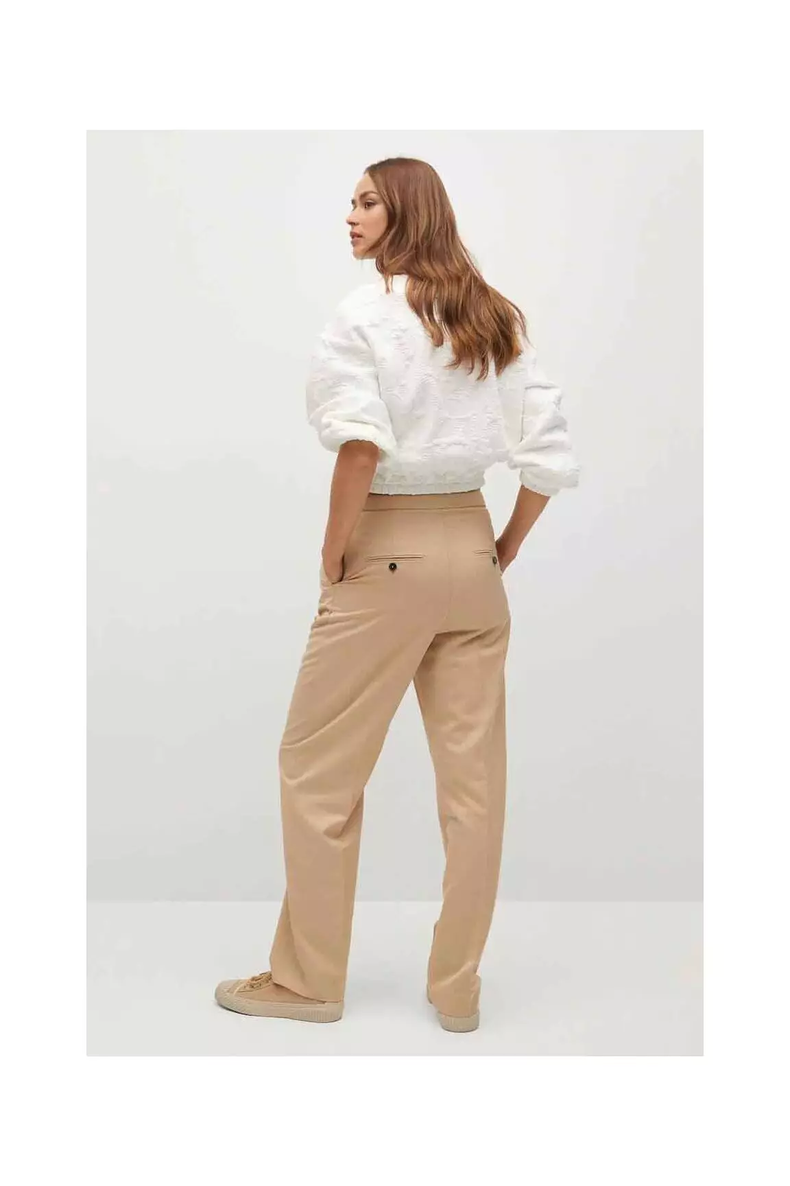Mango Sweats Femme couleur blanc