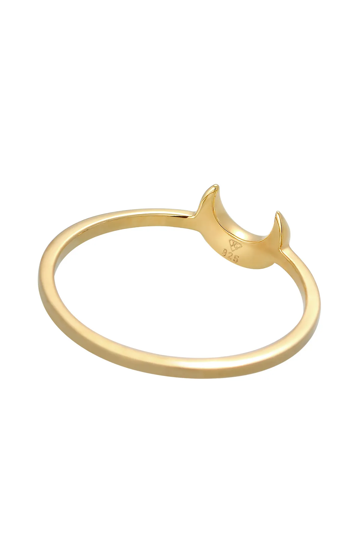 ELLI  Ring Halbmond Mond Astro Basic 925 Silber