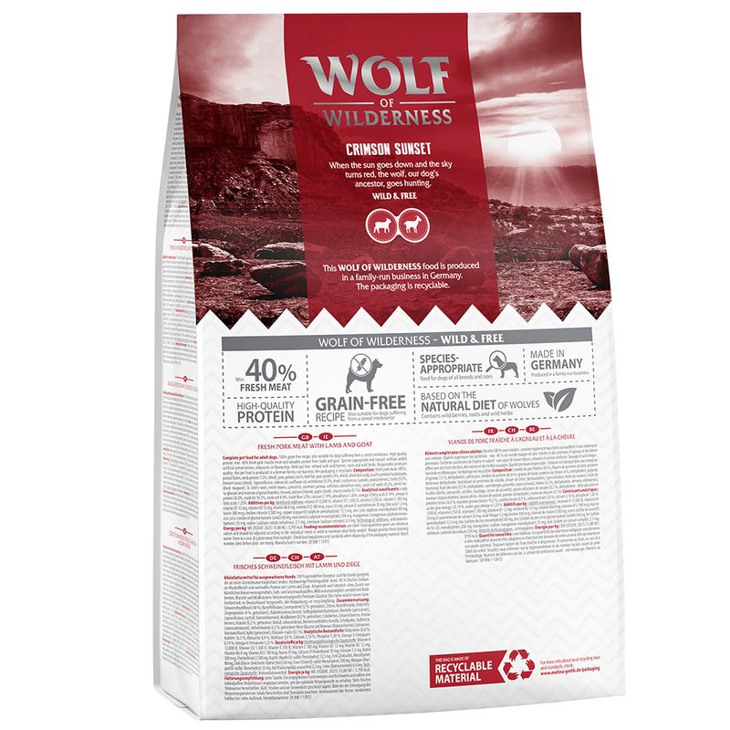 Wolf of Wilderness 'Crimson Sunset' - Lamm & Ziege