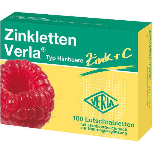 ZINKLETTEN Verla Himbeere Lutschtabletten  100 St  Lutschtabletten