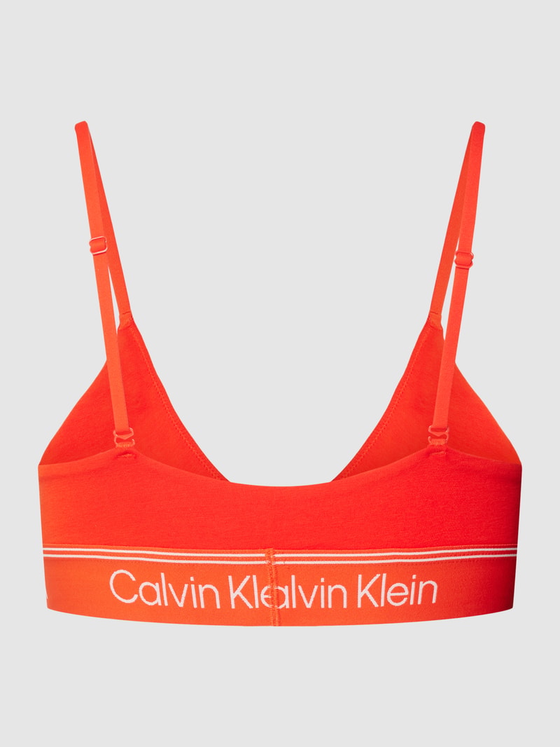 Bralette mit elastischem Logo-Bund in rot