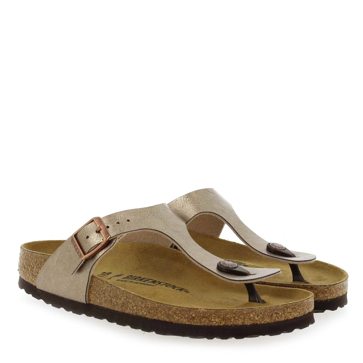 Birkenstock  GIZEH - taupe métallisé