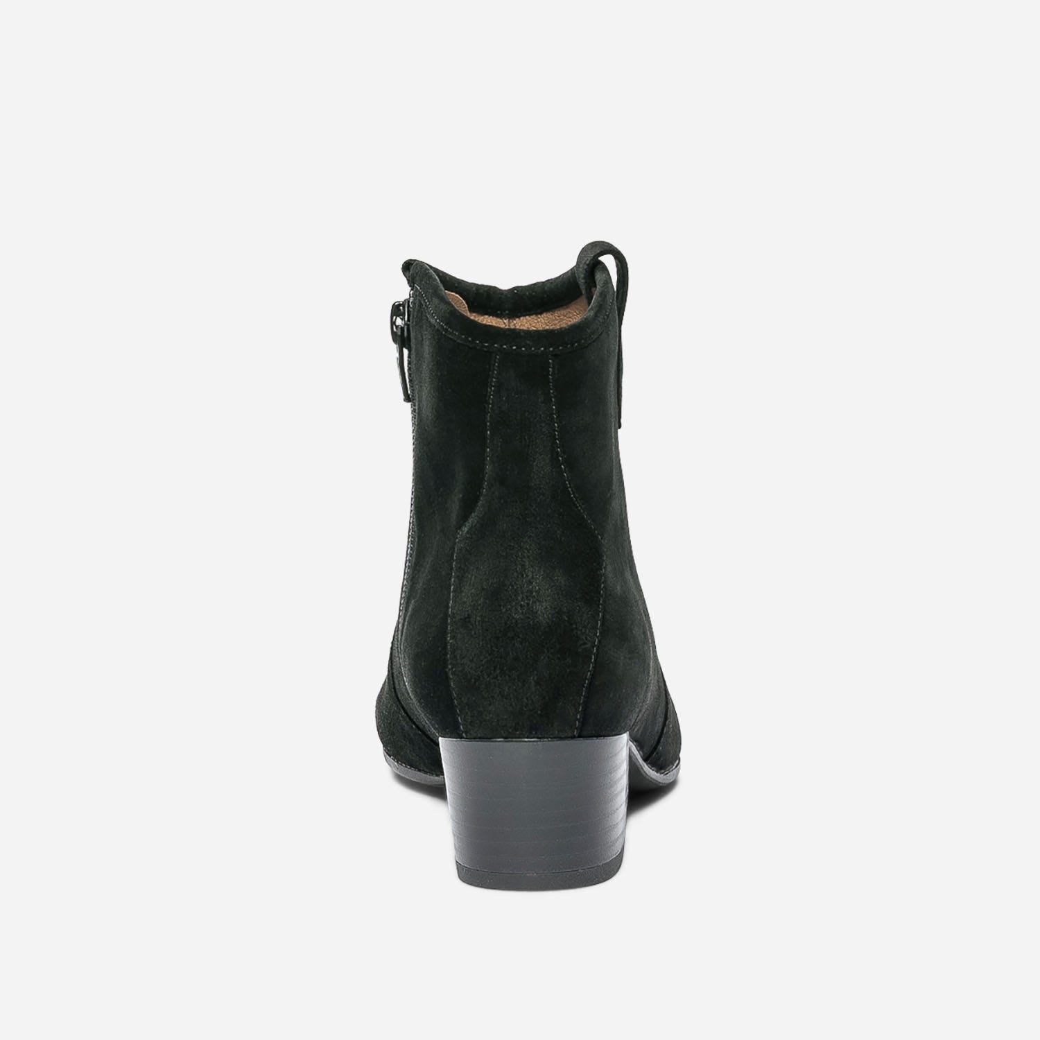 Boots western ERAM FLEX noir en cuir velours éco-conçu