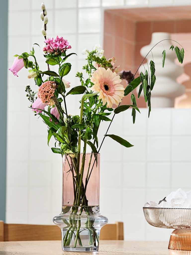 KRIS KRIS Vase Ø15xH26cm blau-rosa