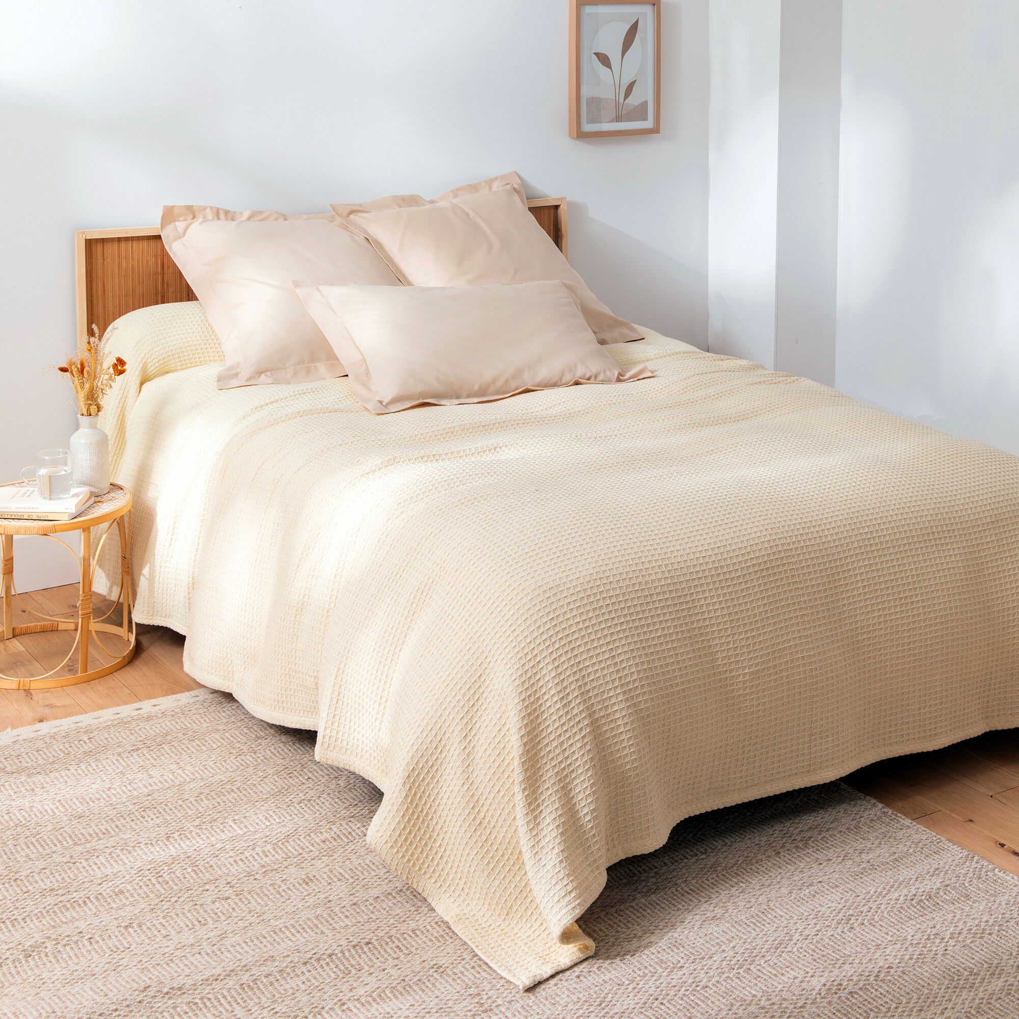 Couverture climatisante nid d'abeille