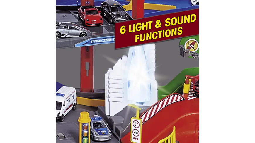 Majorette - Spielset Super City Garage, Parkhaus, Parkgarage