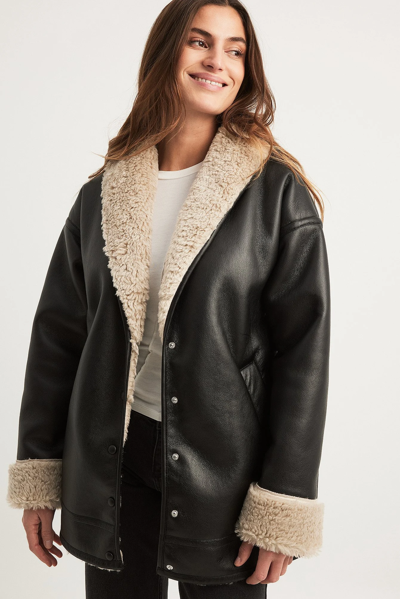 Bonded-Jacke mit Kragendetail