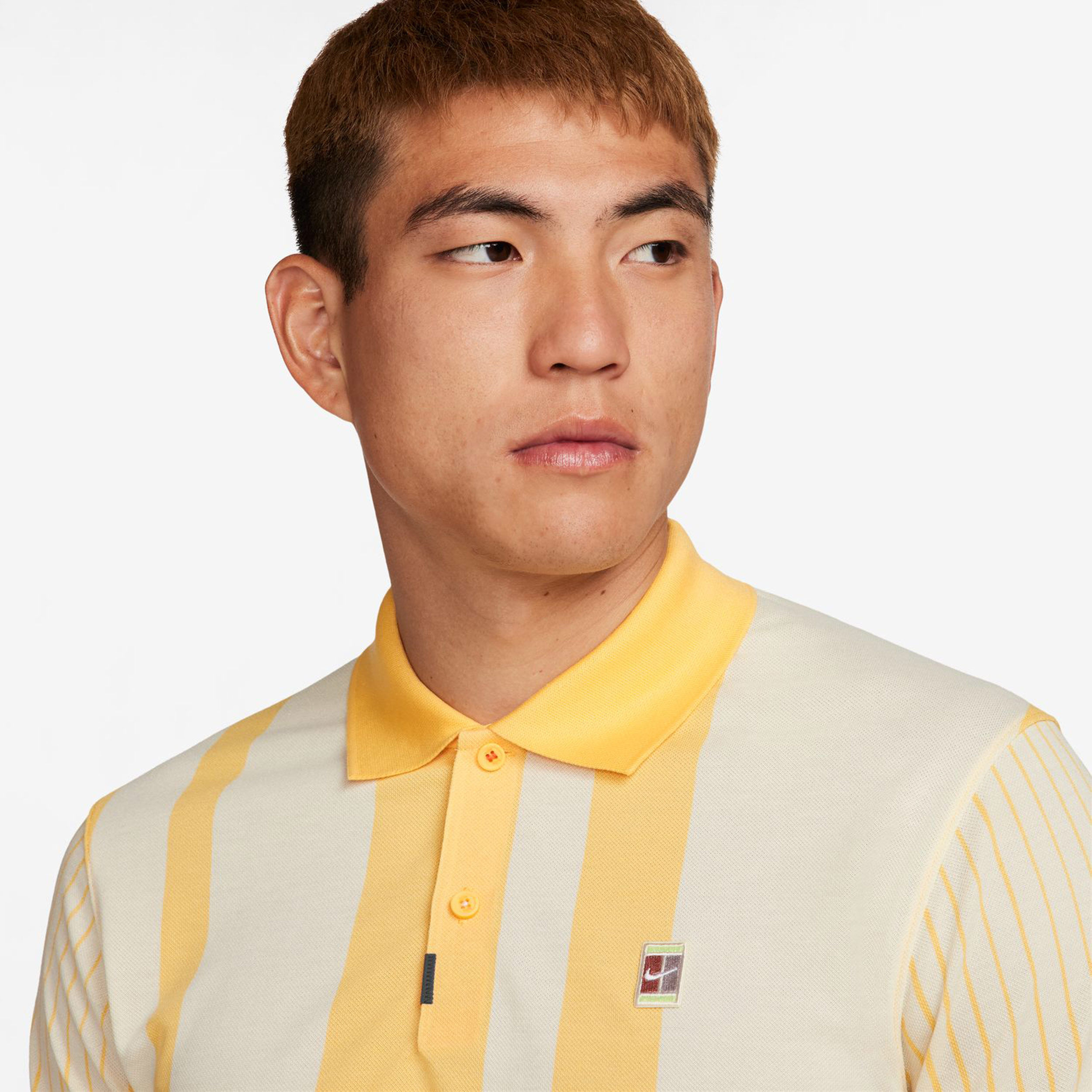 Dri-Fit Heritage Polo Herren - Goldgelb, Creme