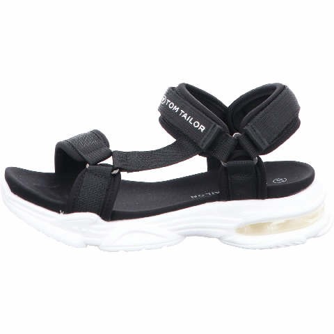 SUPREMO Klassische Sandalen schwarz