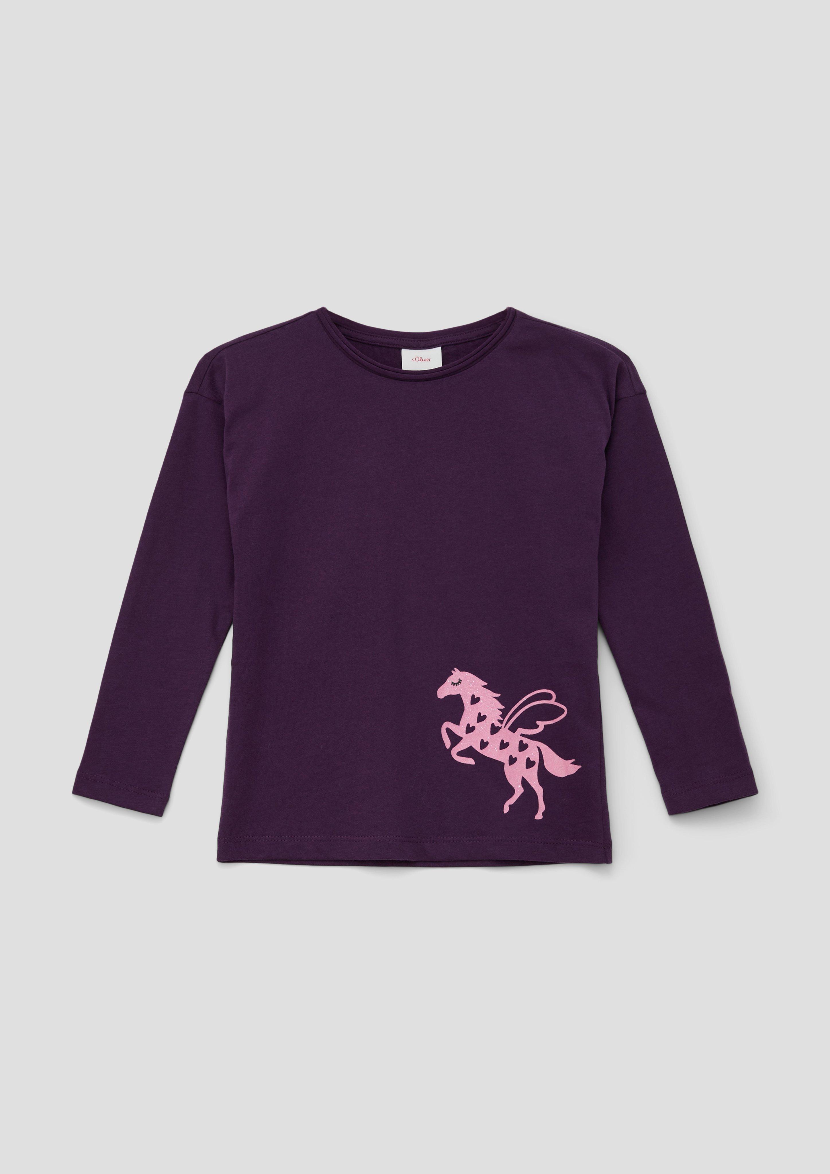 Longsleeve mit Glitzer-Print  2133804-4836