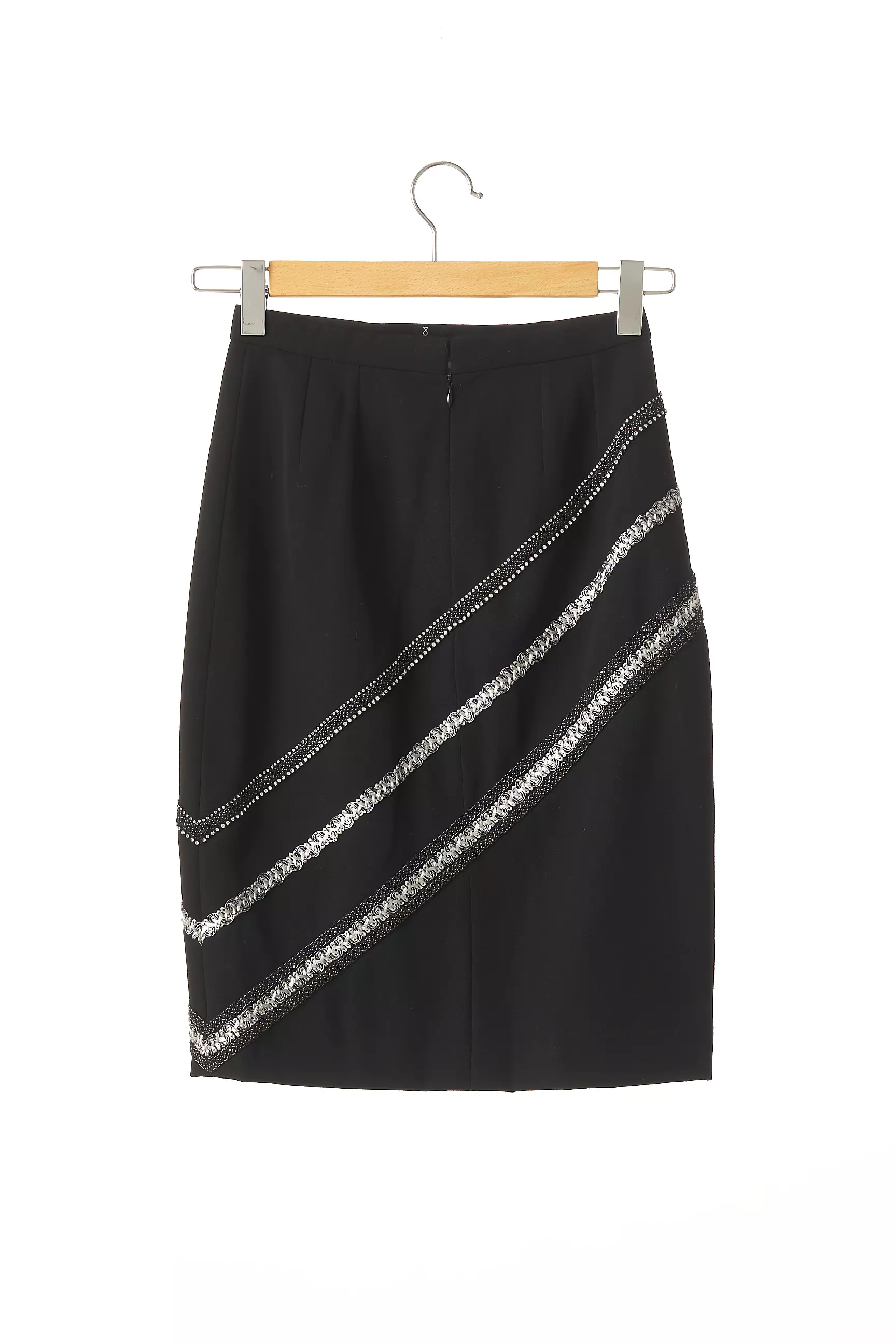 Sans Marque Jupes Mi Longues Femme couleur noir