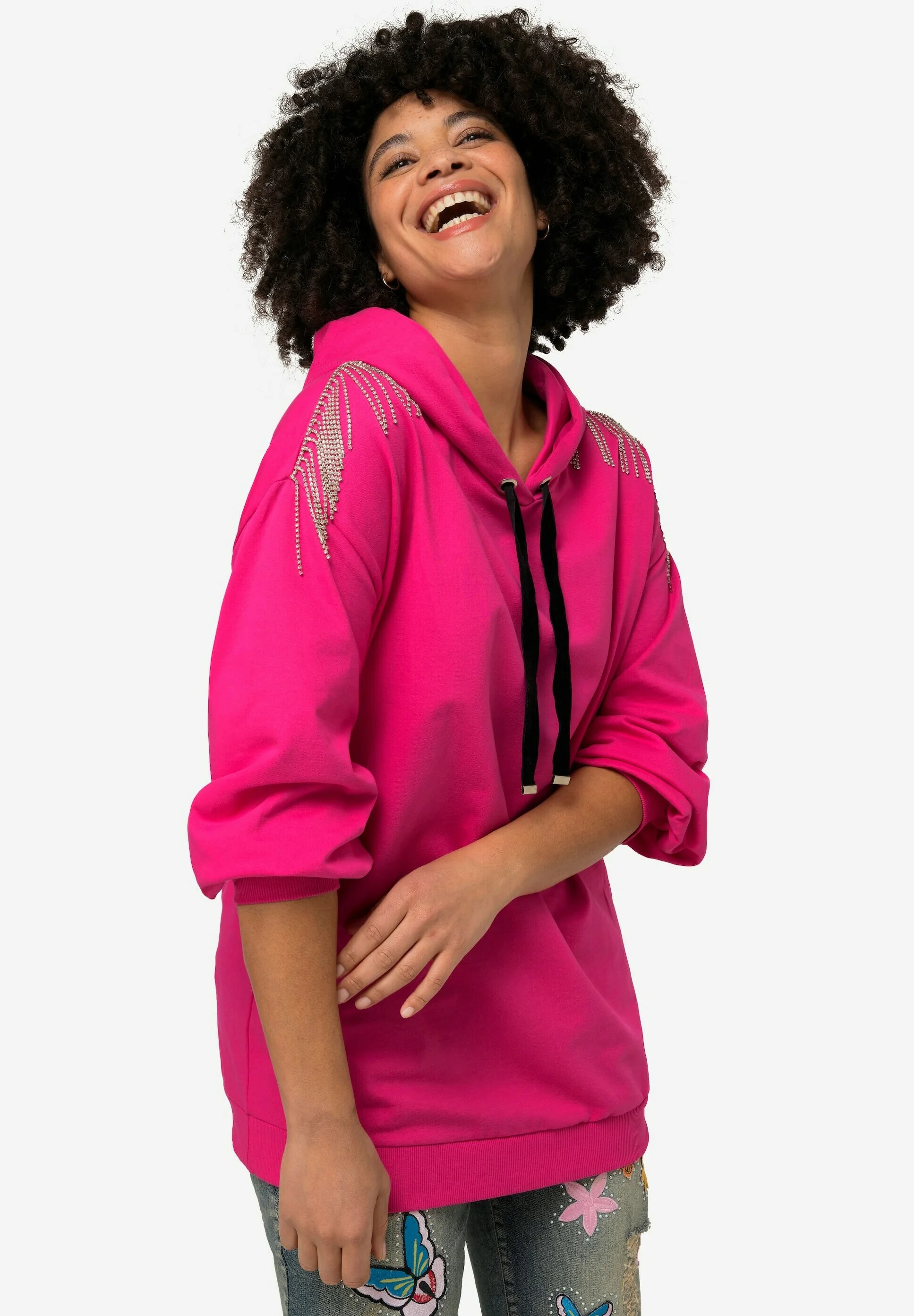 Angel of Style SCHULTER-VERZIERUNG BALLON-LANGARM - Sudadera con capucha