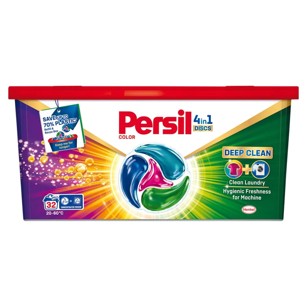 Persil Discs spalvotų skalbinių kapsulės, 32 vnt.