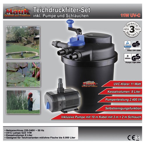 MAUK Teichdruckfilter-Set mit 