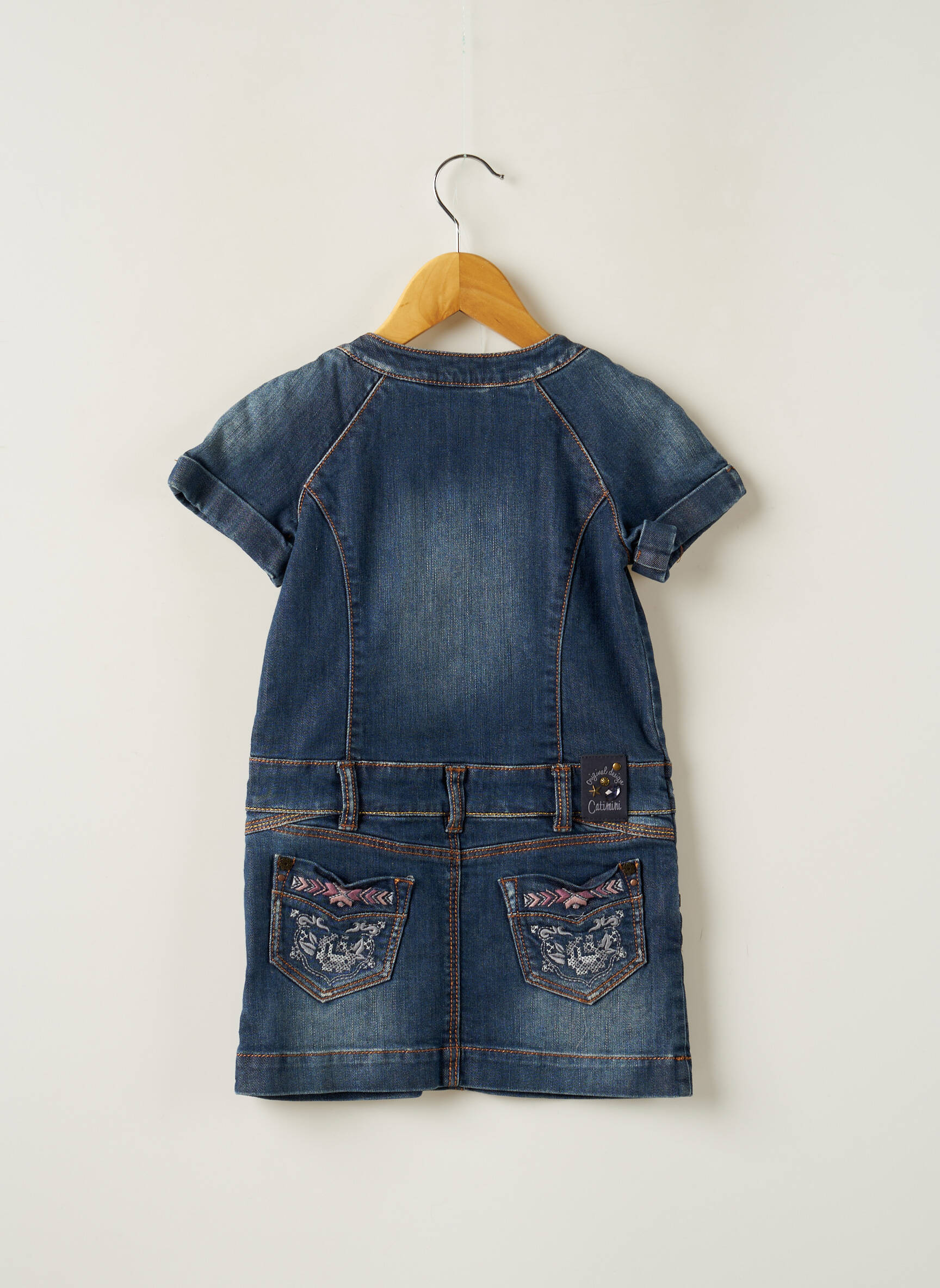 Catimini Robes Mi Longues Fille couleur bleu
