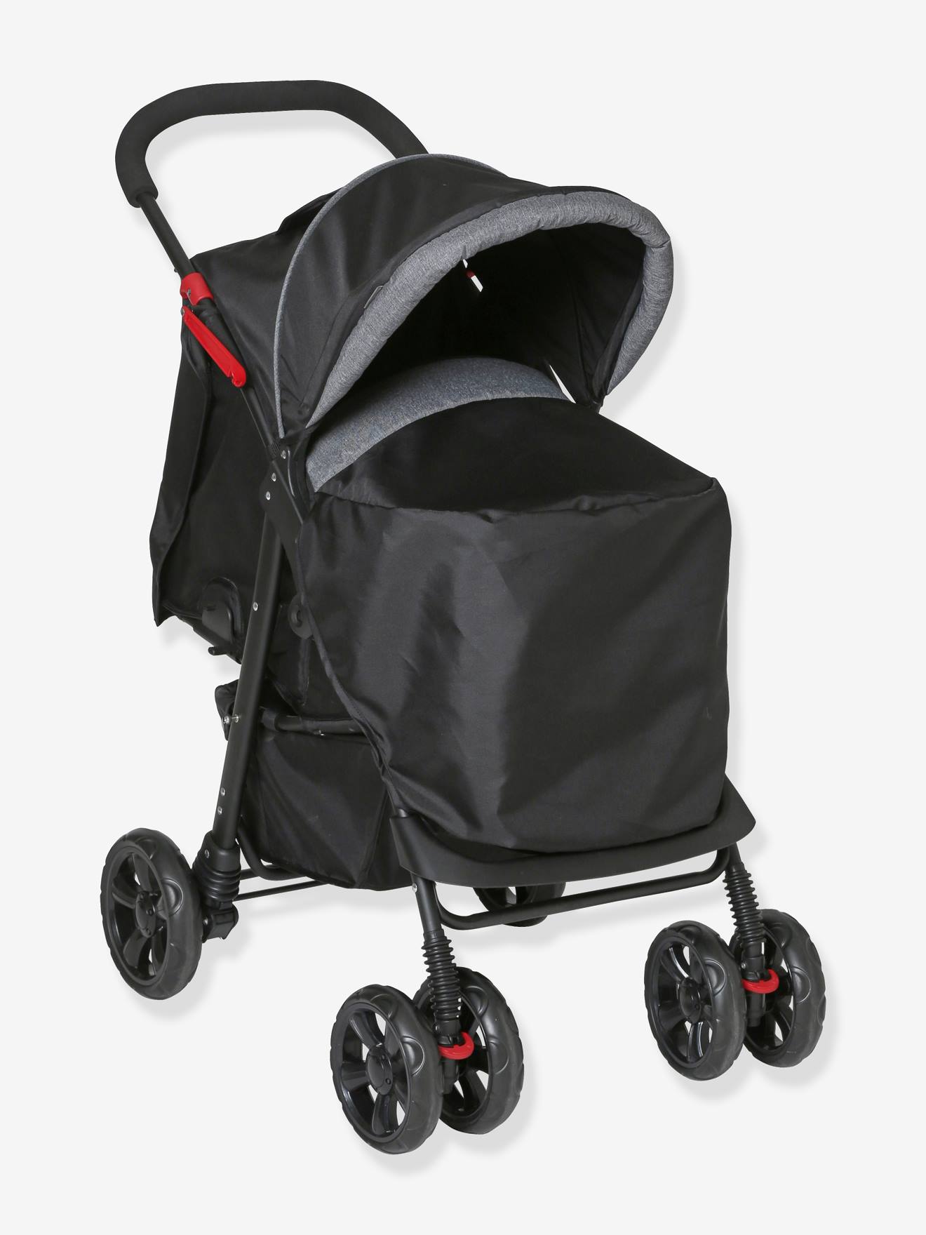 Combiné duo babycoque + poussette vertbaudet Primacity gris