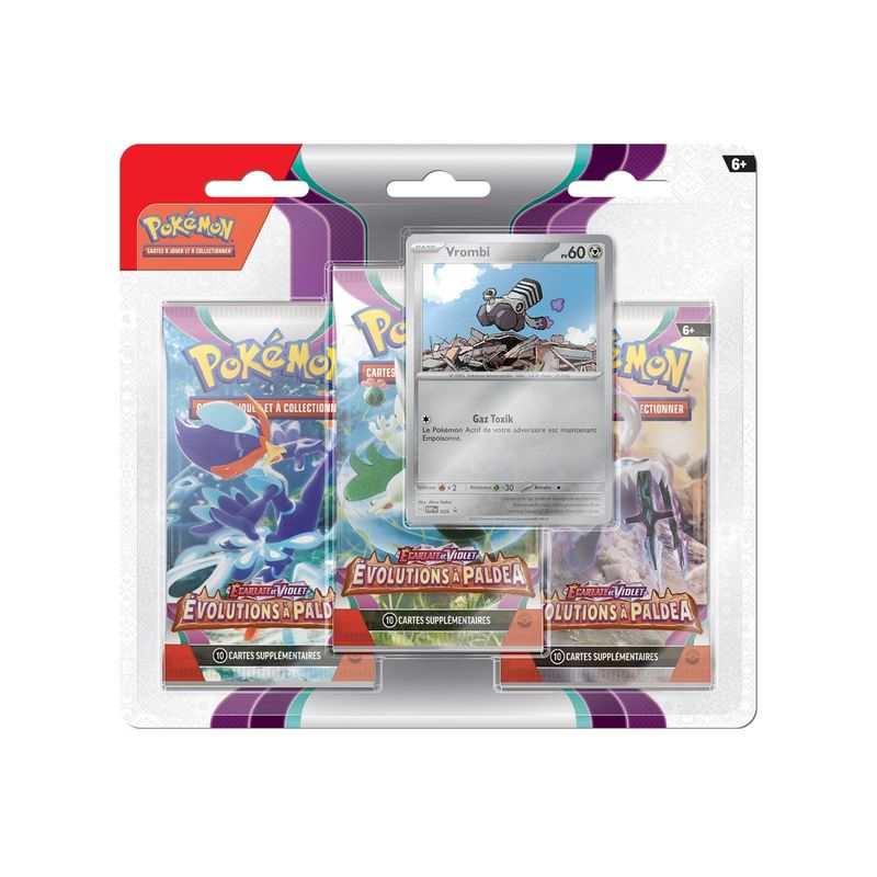 Pokemon EV02 : Pack 3 boosters Asmodée