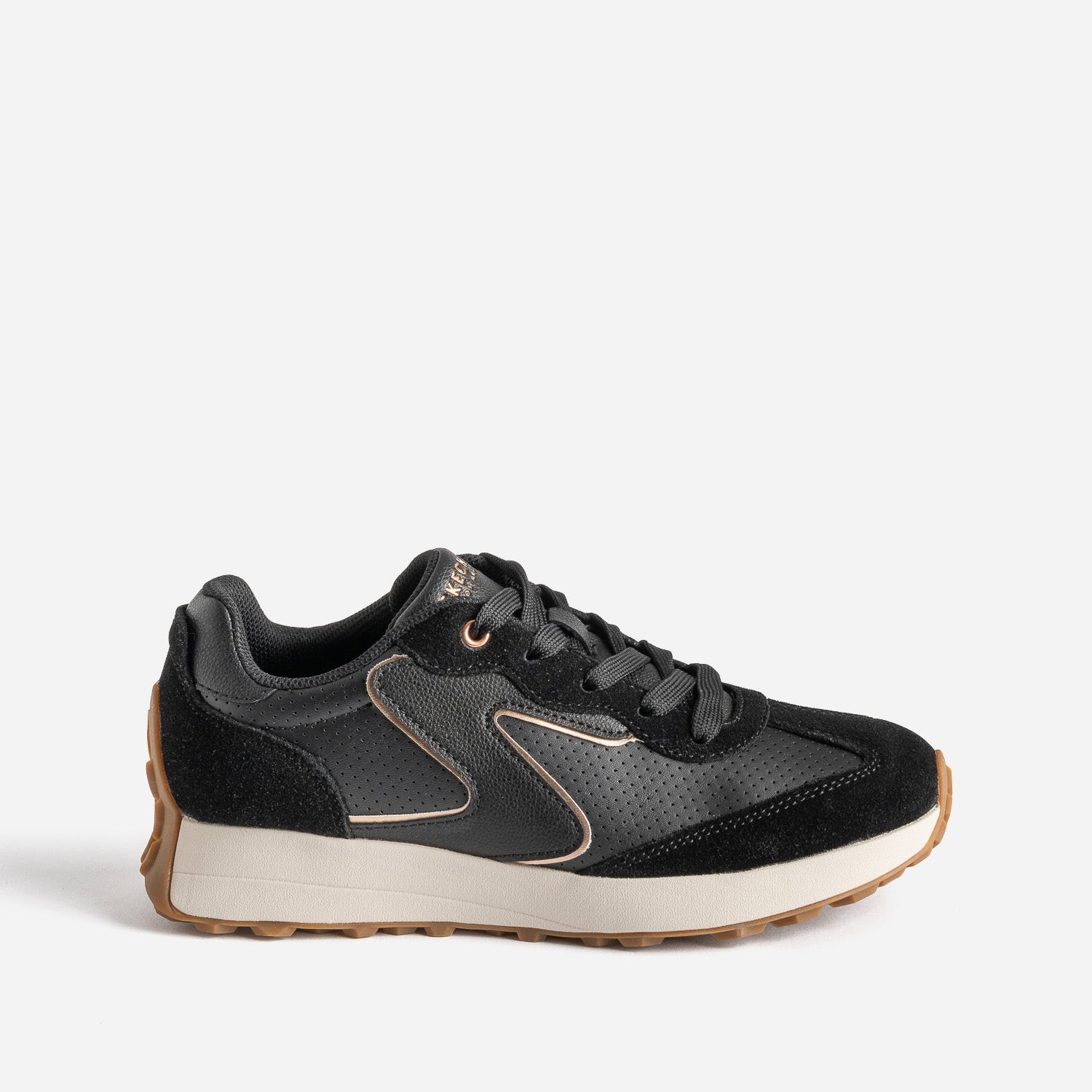 Tennis SKECHERS noire bi-matière