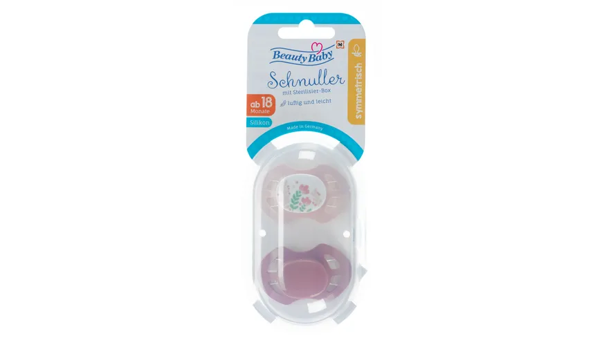 Beauty Baby Schnuller Symmetrisch Silikon ab 18 Monaten